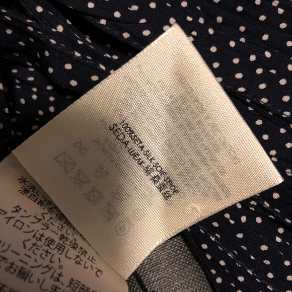 BNWT Saint Laurent micro-polka-dot silk scarf - Picture 6 of 7